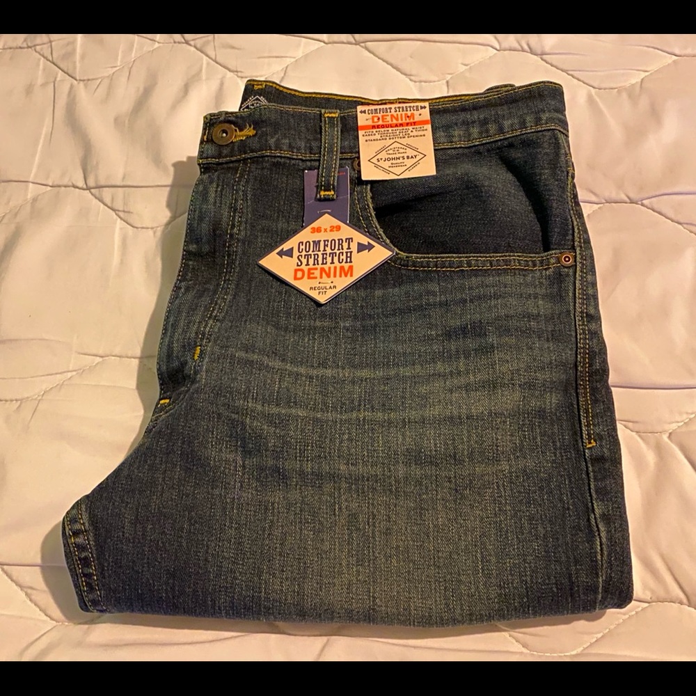 St. John's Bay Regular-Fit Comfort Stretch Jeans